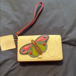 NWT Relic Colorful Butterfly Wristlet